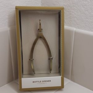 Gold metal bottle opener